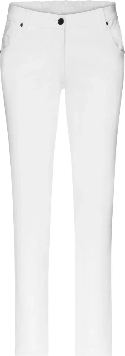 James & Nicholson JN 3001 (54) – Damen Stretch Hose – White