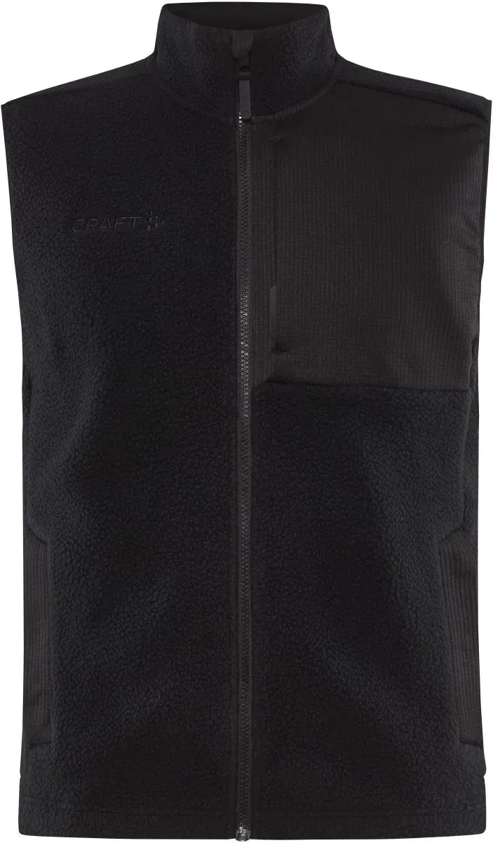 Craft Corporate ADV Pile Fleece Vest M – Herren Sherpa Fleece Weste – Black