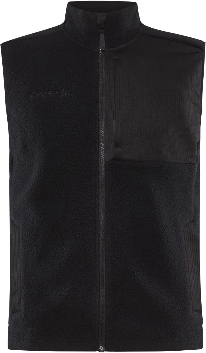 Craft Corporate ADV Pile Fleece Vest M – Herren Sherpa Fleece Weste – Black