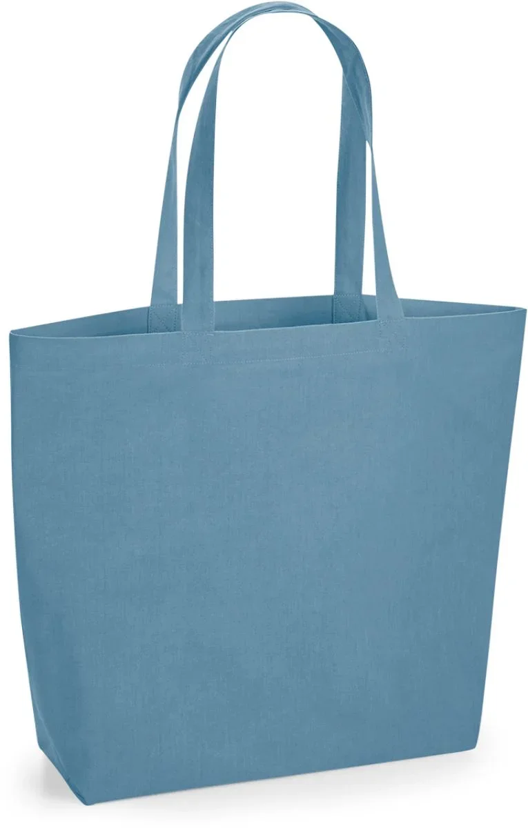 Westford Mill W 285 – Maxi Bio Baumwolltasche naturgefärbt – Indigo Blue