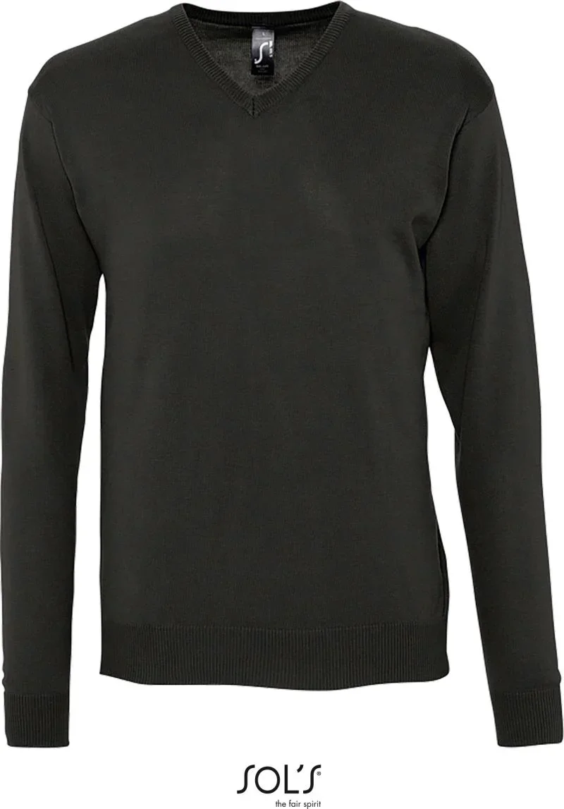 SOL's Collection Galaxy Men – Herren V-Ausschnitt Pullover – Black