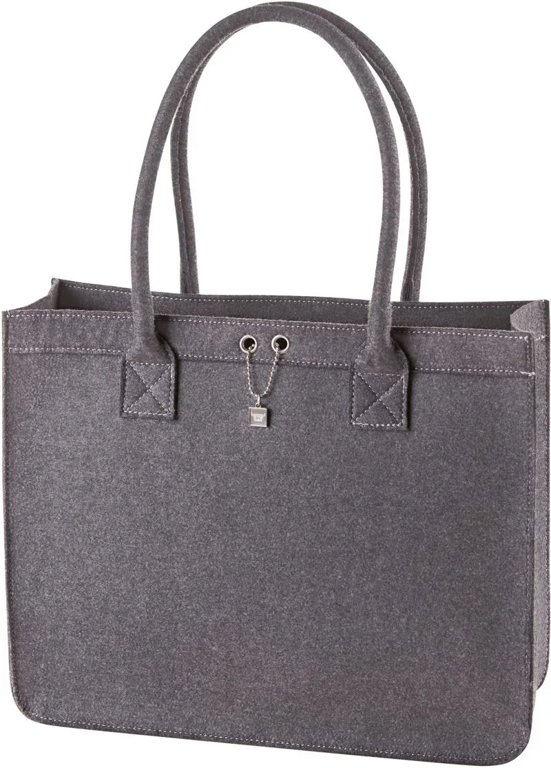 Halfar 1807556 – Filz Shopper "ModernClassic" – Anthracite