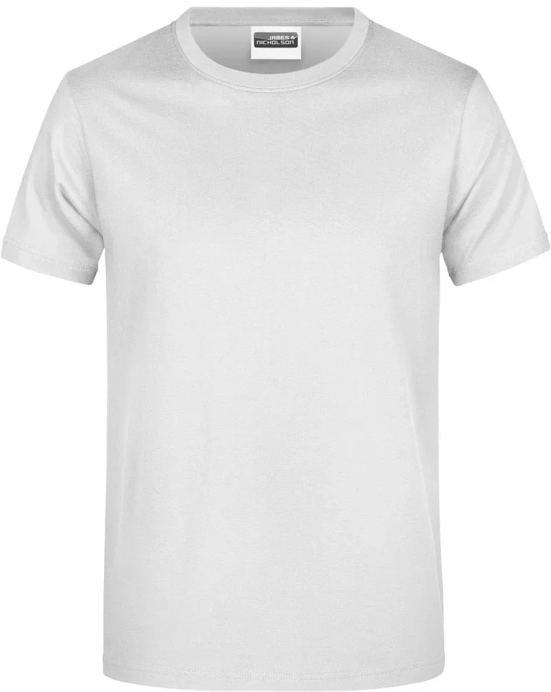 James & Nicholson JN 790 – Schweres Herren T-Shirt – White