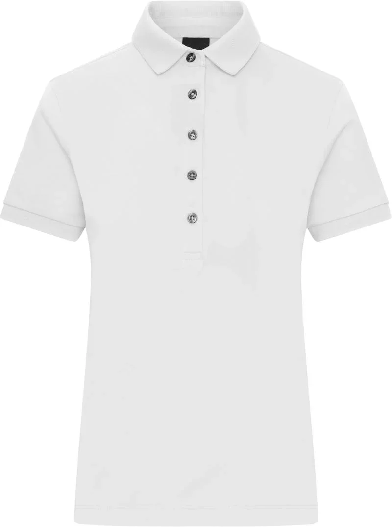 James & Nicholson JN 1301 – Damen Jersey Polo – White