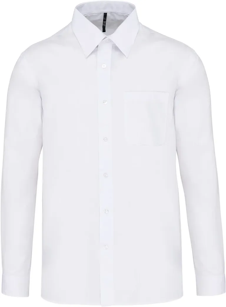 Kariban K 545 – Popeline Hemd "Jofrey" langarm – White