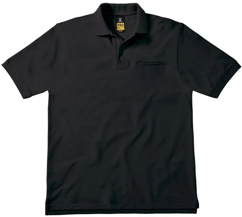 B&C Collection Energy Pro – Workwear Piqué Polo – Black