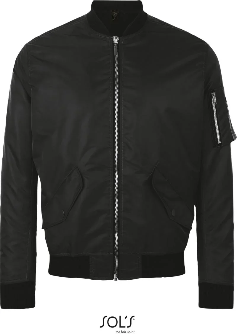 SOL's Collection Rebel – Bomber Jacke Fashion – Black