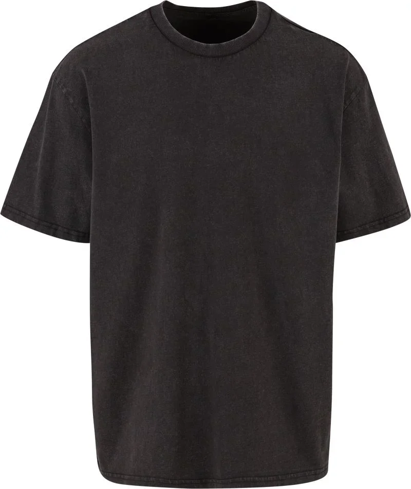 Build your Brand BY 307 – Schweres Herren T-Shirt "Vintage" – Black