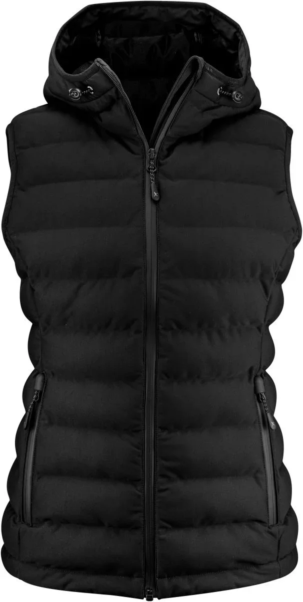 James Harvest Woodlake Vest Women – Damen Bodywarmer "Woodlake Heights" – Black