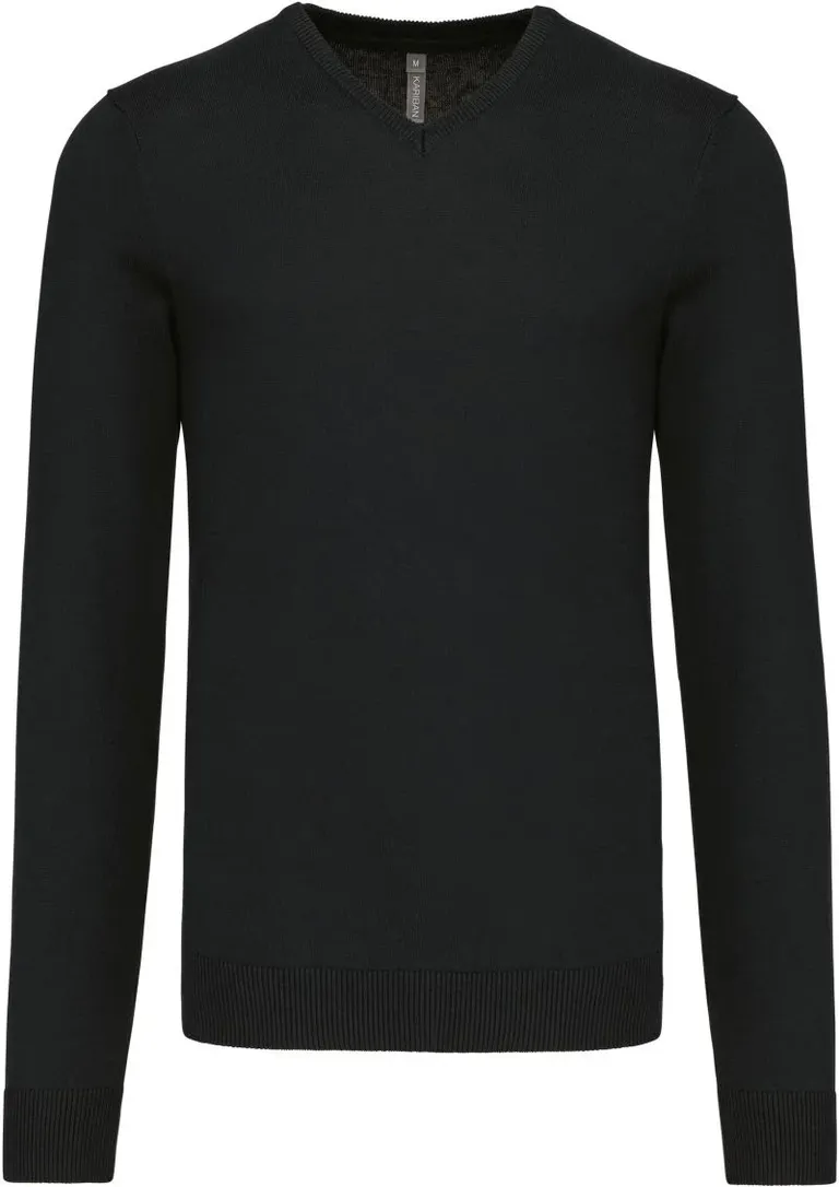 Kariban K 965 – Herren V-Ausschnitt Pullover – Black