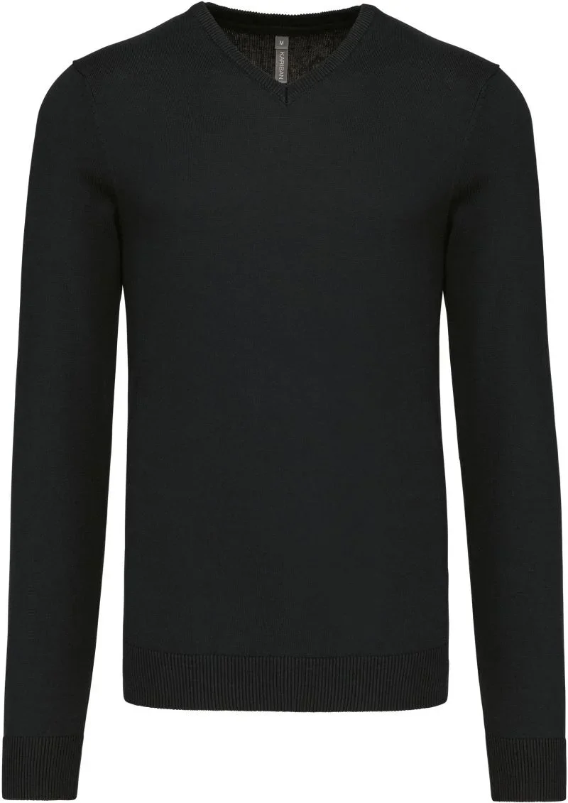 Kariban K 965 – Herren V-Ausschnitt Pullover – Black