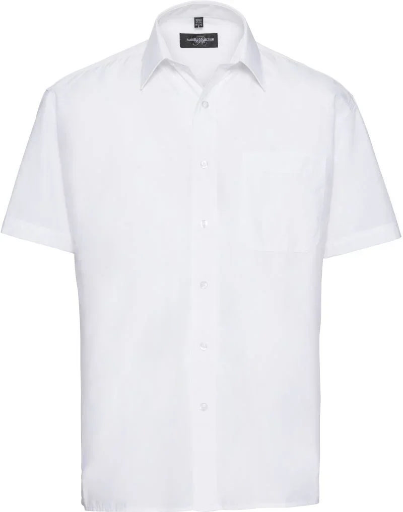 Russell Athletic 935M – Popeline Hemd kurzarm – White
