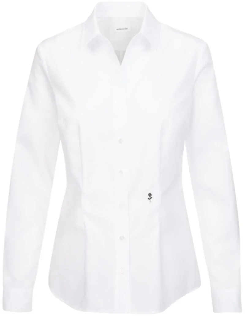 Seidensticker Blouse Slim LSL – Bluse langarm – White