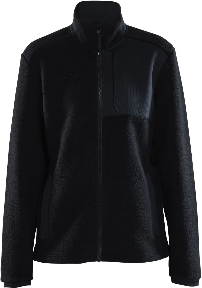 Craft Corporate ADV Pile Fleece Jacket W – Damen Sherpa Fleece Jacke – Black
