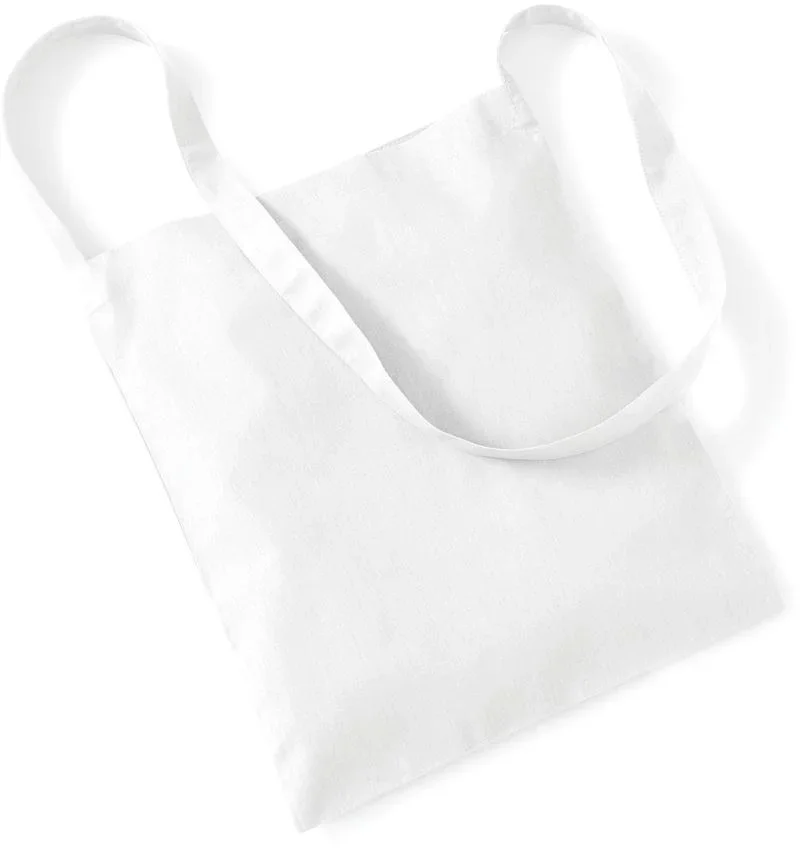 Westford Mill W 107 – Baumwolltasche mit langem Henkel – White