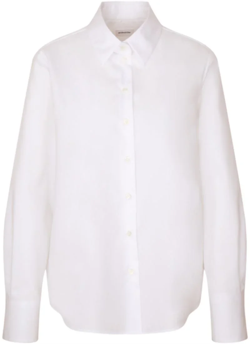 Seidensticker Blouse Regular LSL – A-Linien Bluse langarm – White