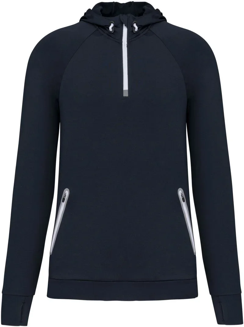 Kariban PA 360 – Kapuzen Sport Sweatshirt mit 1/4 Zip – Navy