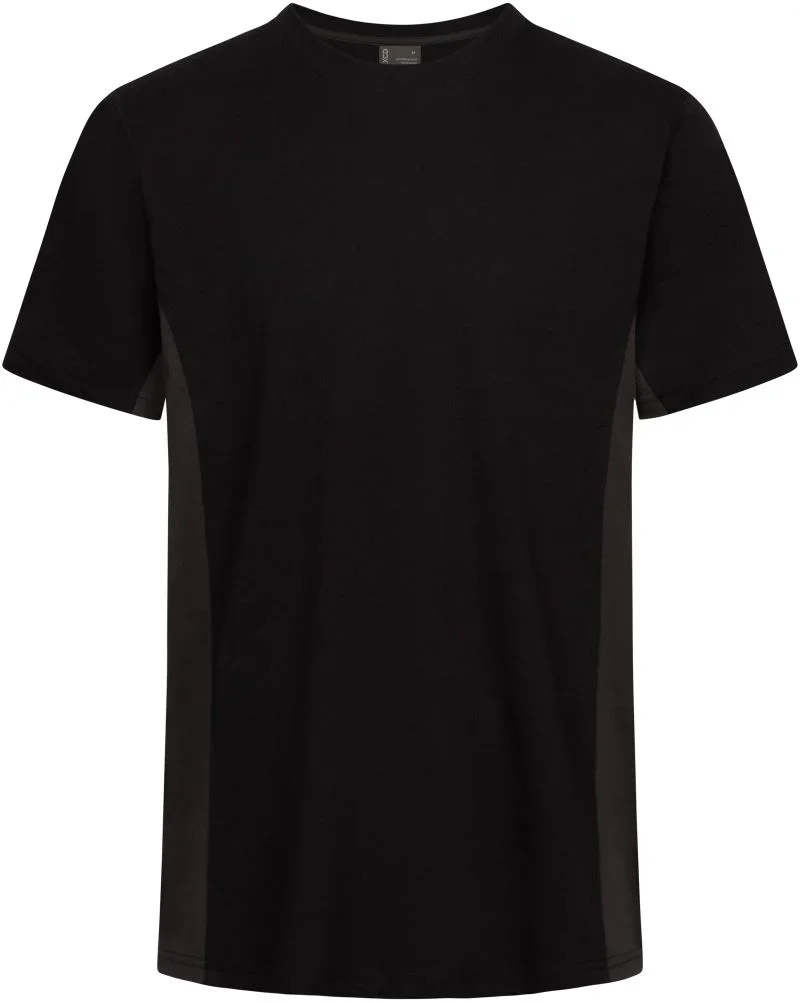 Promodoro 3590 – Unisex Kontrast Workwear T-Shirt - EXCD – Black/Charcoal