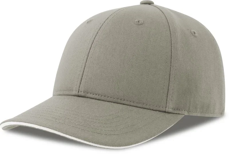 Atlantis Liberty Sandwich-S – 6 Panel Baseball Kappe – Grey/White