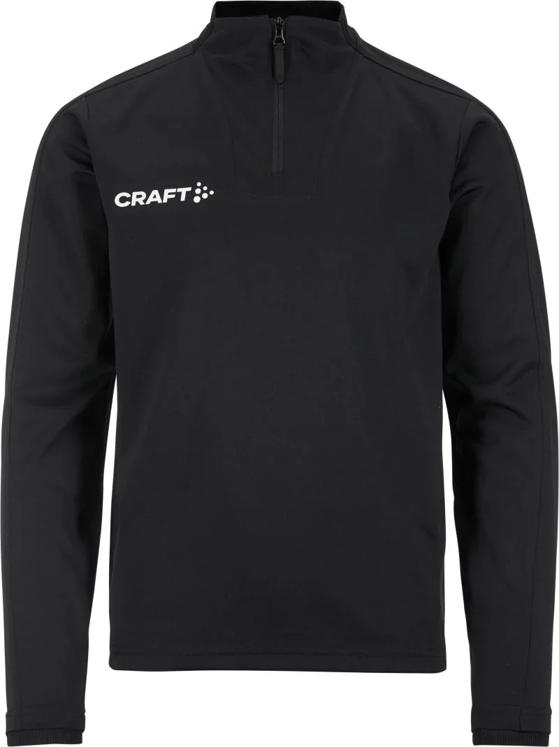 Craft Teamwear Evolve 2.0 Half Zip Jr – Kinder Trainingsjacke mit 1/4 Zip – Black