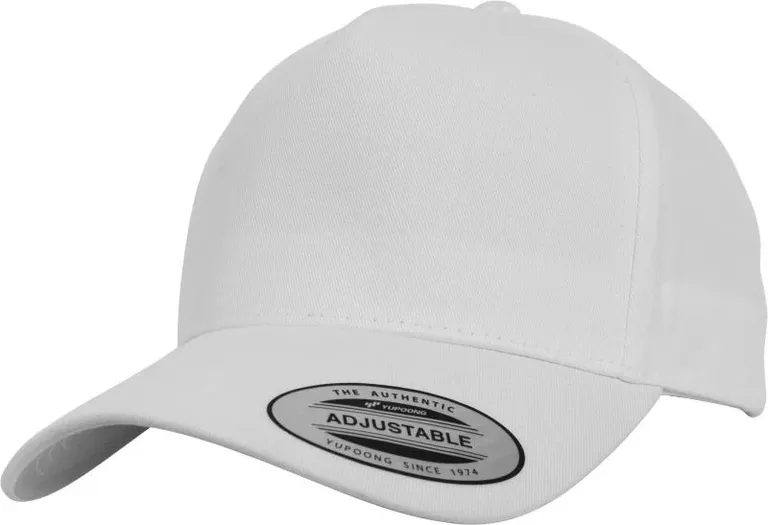 Flexfit 7707 – 5 Panel Snapback Kappe – White