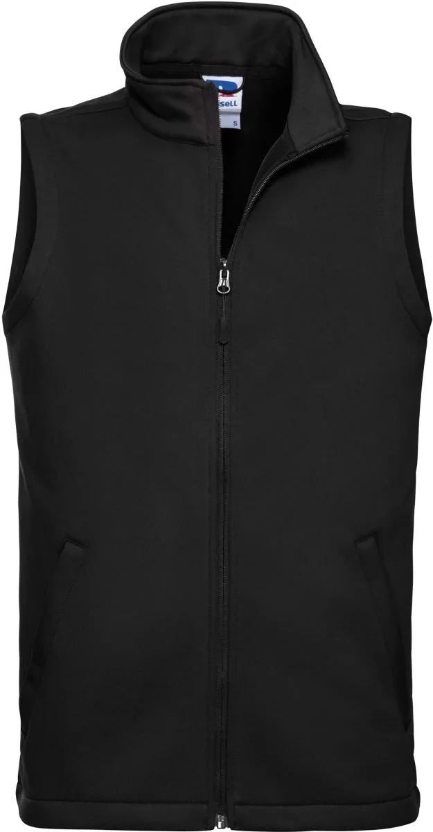 Russell Athletic 041M – Herren 2-Lagen SmartSoftshell Gilet – Black