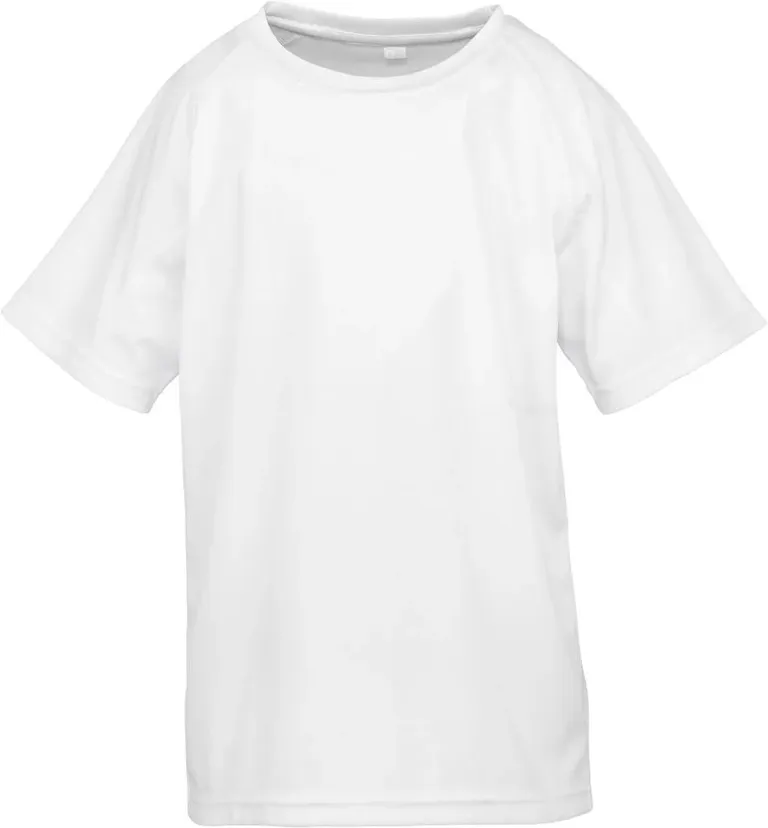 Spiro S 287J – Kinder Sport Shirt "Aircool" – White