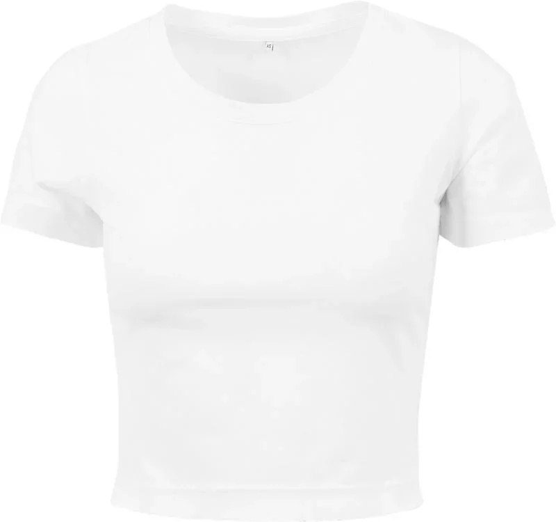 Build your Brand BY 042 – Schweres Damen Crop Top – White