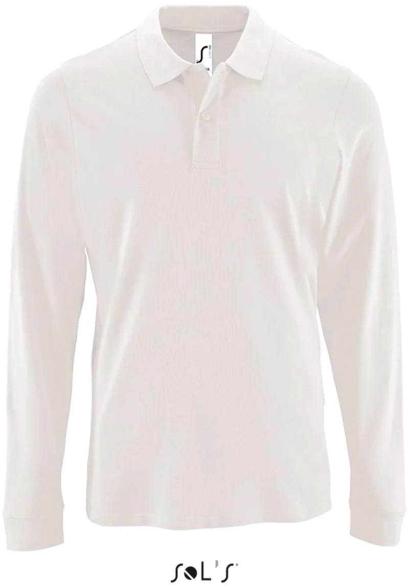 SOL's Collection Perfect LSL Men – Herren Piqué Polo langarm – White