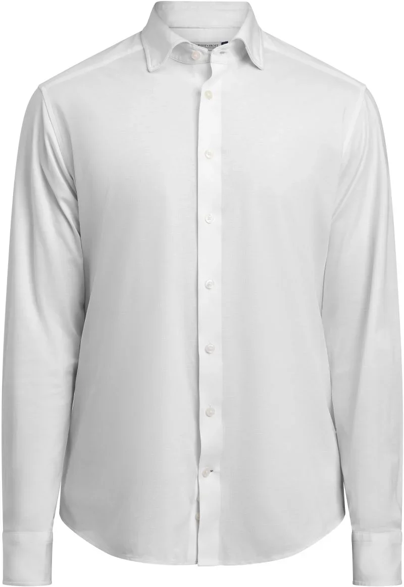 J.Harvest & Frost IB 132 Slim Men – Interlock Hemd langarm – White