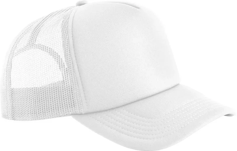 Beechfield B 634R – 5 Panel Foam Trucker Kappe – White