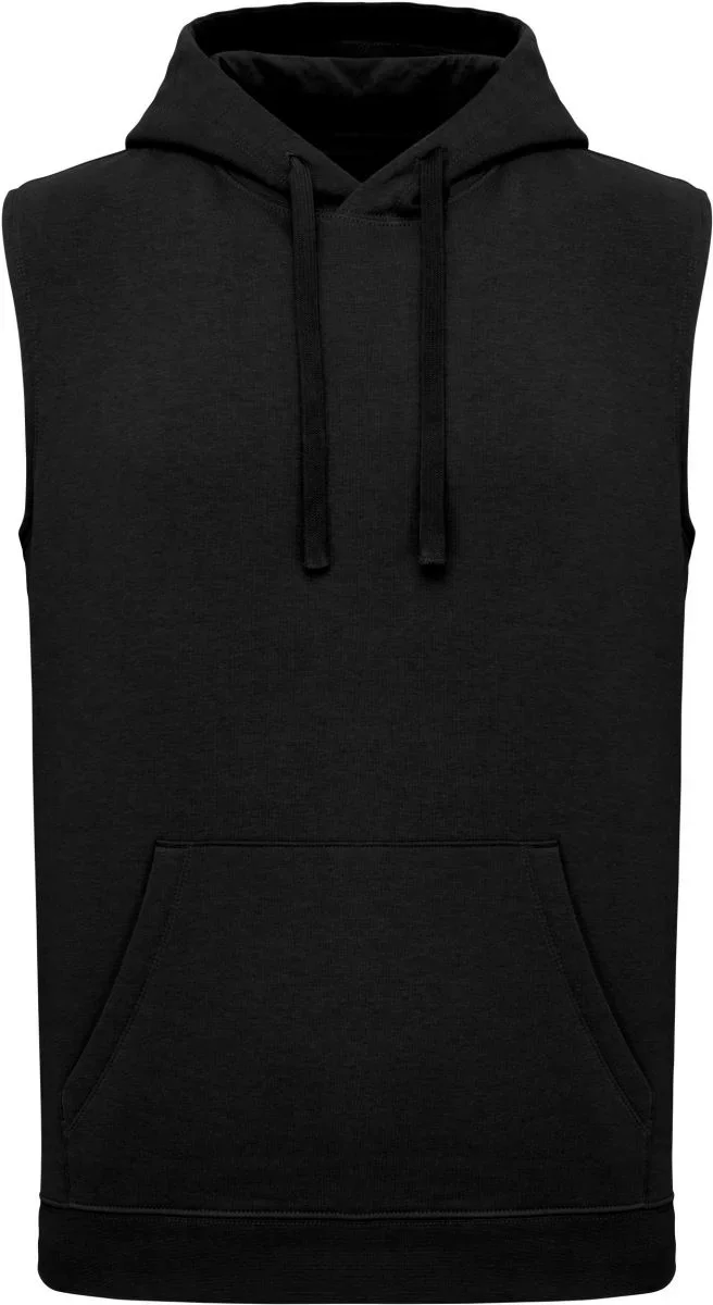 Kariban PA 393 – Unisex Kapuzen Sweater ärmellos – Black