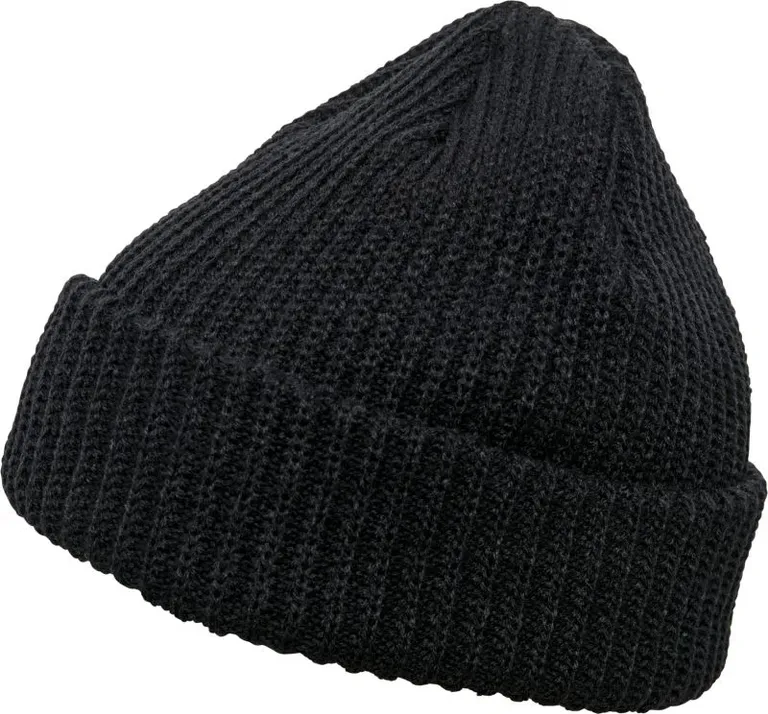 Flexfit 1502RB – Ripp Strickmütze – Black