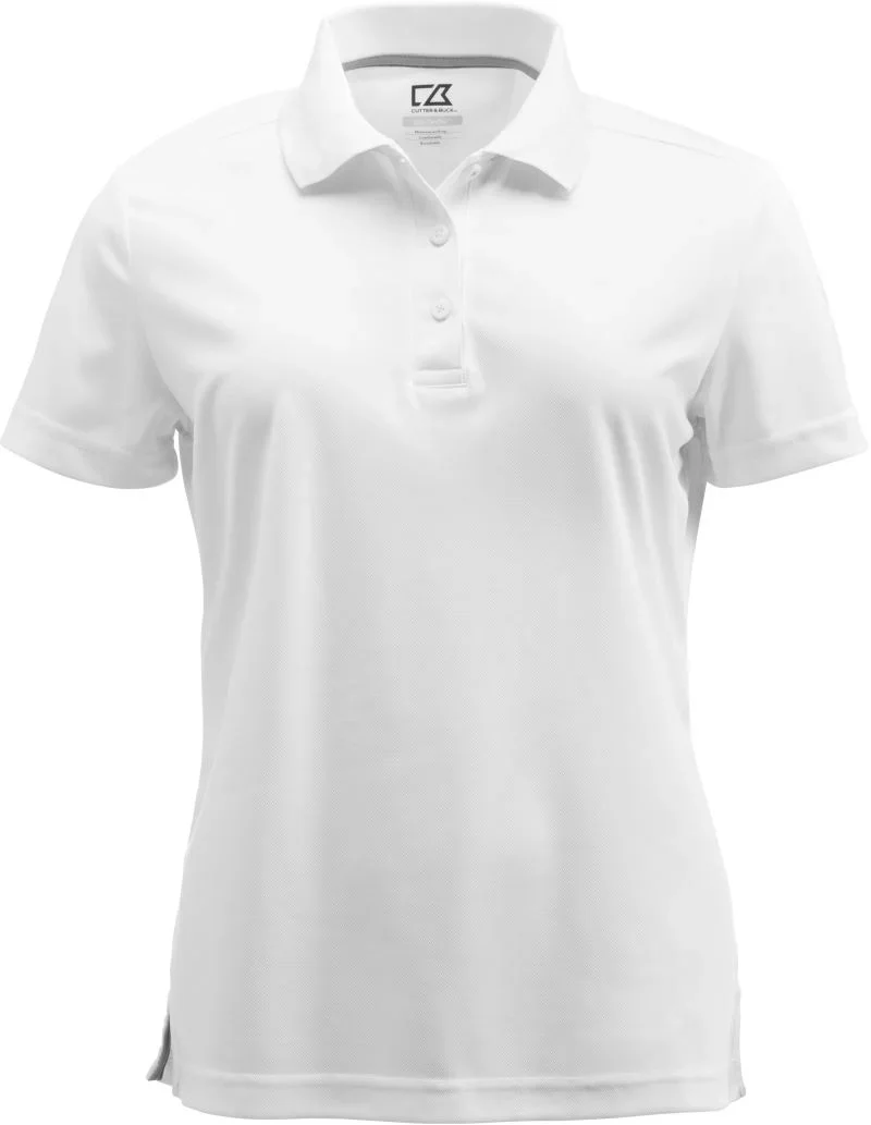 Cutter & Buck Kelowna Polo Women – Damen Funktions Polo – White