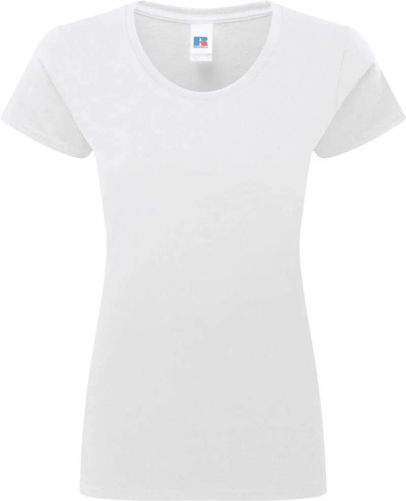 Russell Athletic 180F – Schweres Damen T-Shirt "Authentic" – White