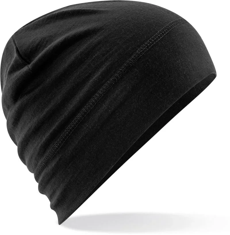 Beechfield B 370 – Merino Beanie – Black