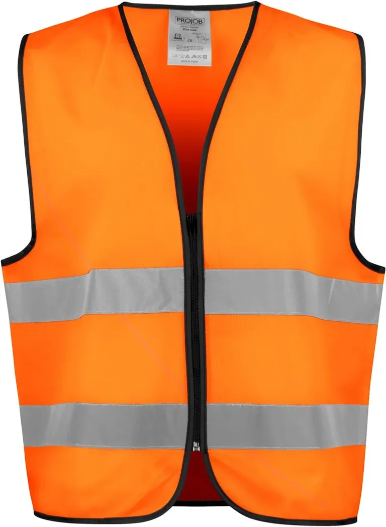 Projob 6709 Hi-Viz Vest – Warnweste – Orange/Black