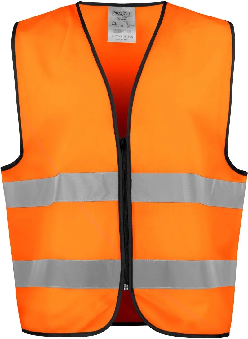 Projob 6709 Hi-Viz Vest – Warnweste – Orange/Black