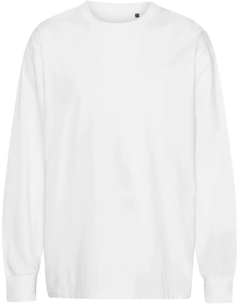 Neutral T 60050 – Oversize Bio IC T-Shirt langarm "Tiger" – White