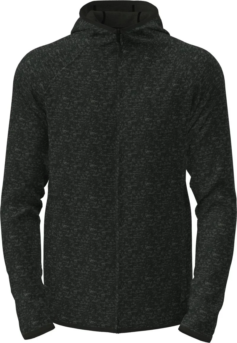 Stedman Lux Knit Fleece Jacket Men – Herren Kapuzen Strickfleece Jacke – Black Opal Heather