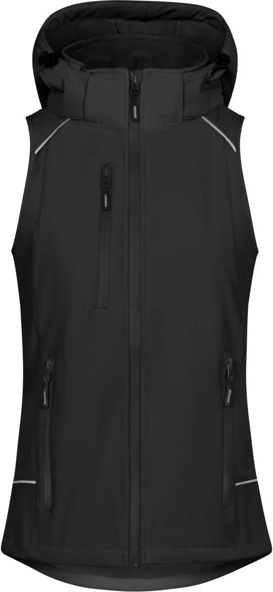 Promodoro 7845 – Damen 3-Lagen Softshell Bodywarmer – Black