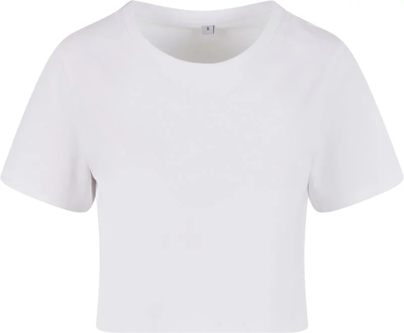 New Morning Studios NM 006 – Schweres Damen Crop Top – White