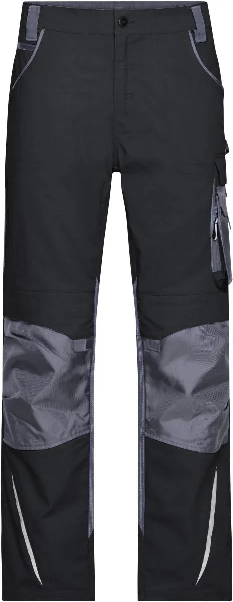 James & Nicholson JN 832 (62-68) – Workwear Hose - Strong – Black/Carbon