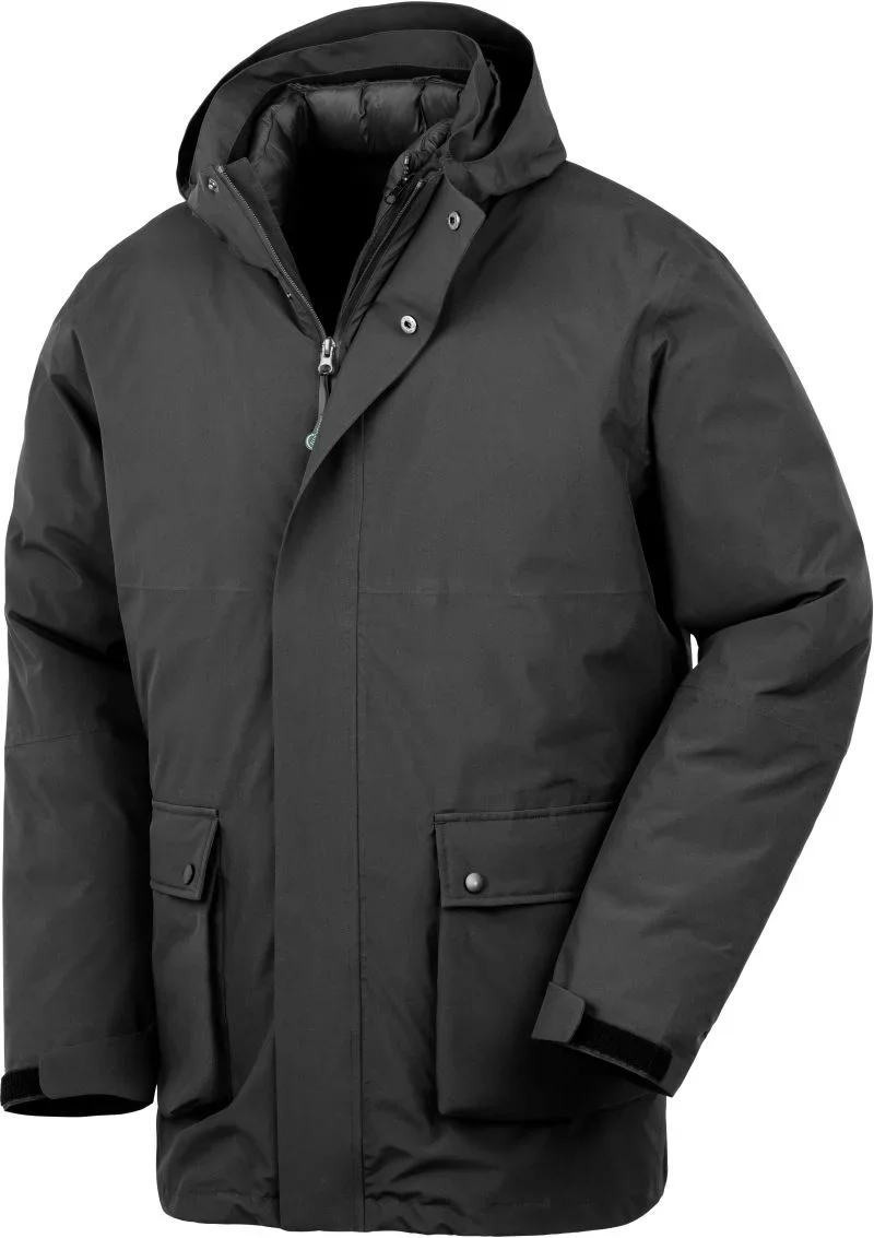 Result R 920X – Wattierte Ripstop 3-in-1 Jacke – Black