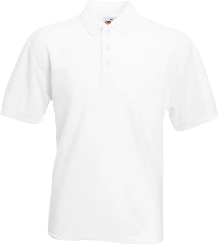 Fruit of the Loom 65/35 Pique Polo – Piqué Polo – White