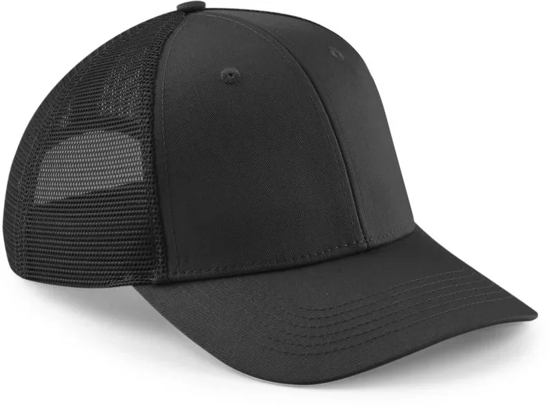 Beechfield B 646 – 6 Panel Kappe "Urbanwear Trucker" – Black