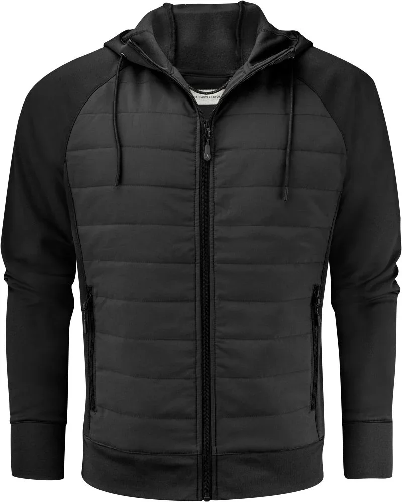 James Harvest Keyport Jacket Men – Herren Hybrid Jacke "Two-Tone" – Black