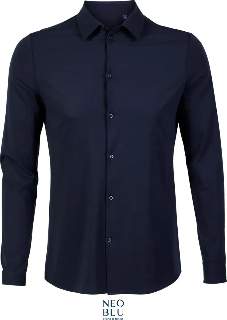 NEOBLU Balthazar Men – Hemd langarm – Night Blue
