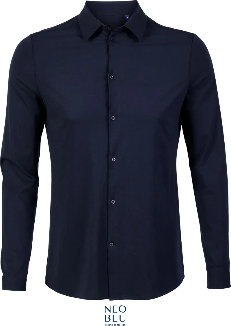 NEOBLU Balthazar Men – Hemd langarm – Night Blue