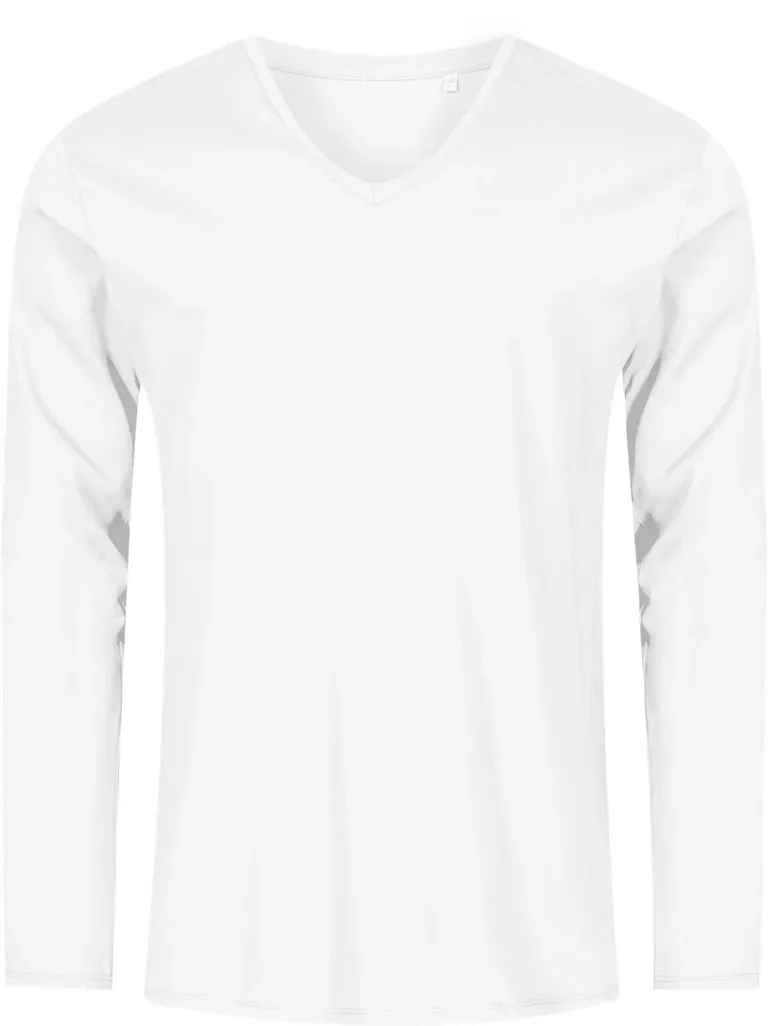 Promodoro 1460 – Herren V-Ausschnitt T-Shirt langarm - X.O – White